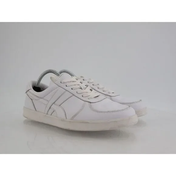 Tory Burch Hank Court Sneakers Womens 11M White Leather Lace Up Shoes - Picture 2 of 14